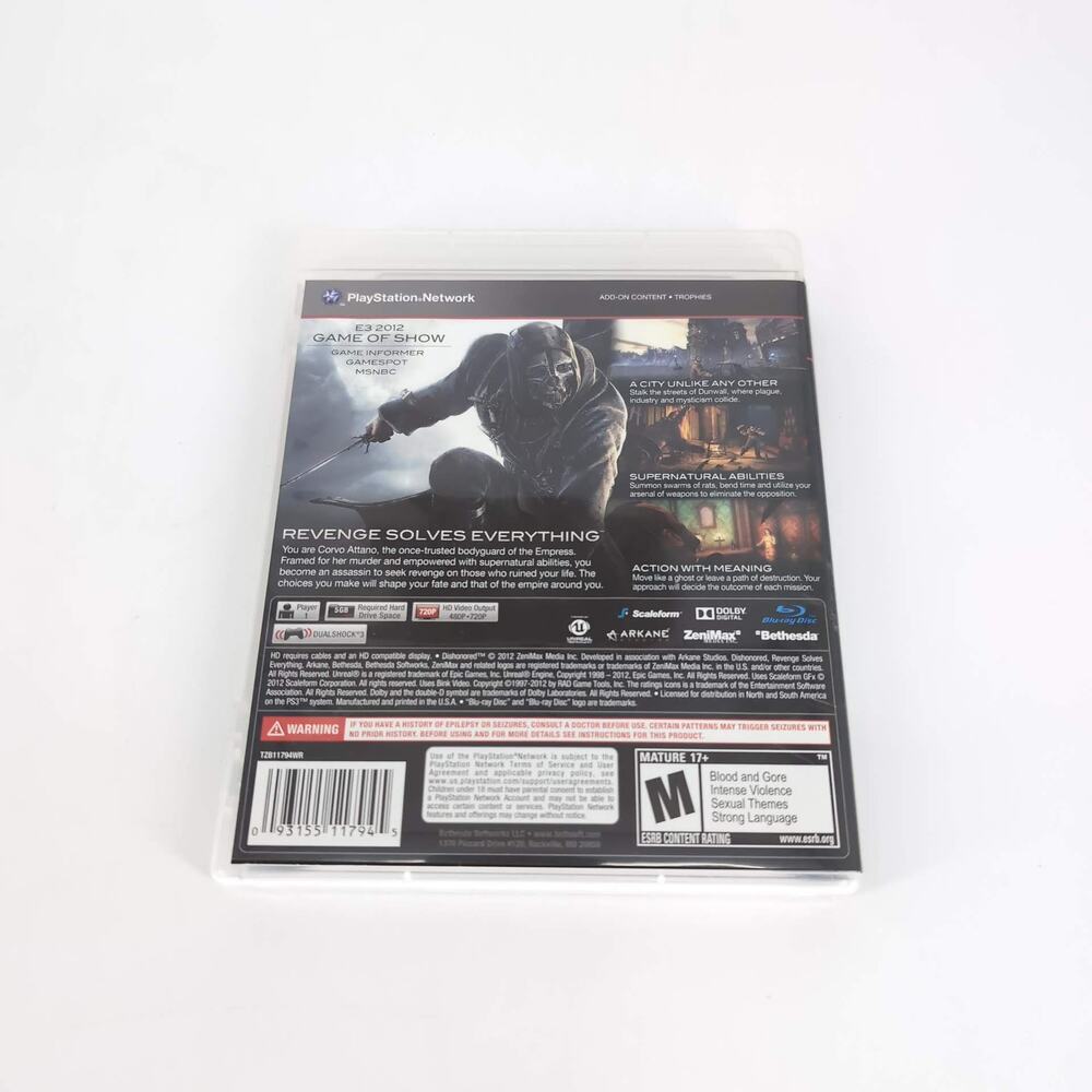 Dishonored First Person Action Adventure Stealth Game for PS3 Sony Playstation 3 - Picture 8 of 12